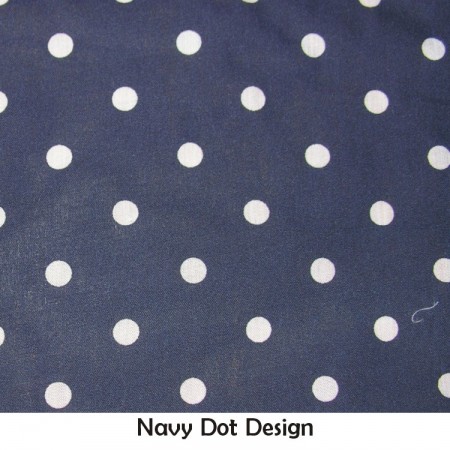 Navy Dot Design Fabric